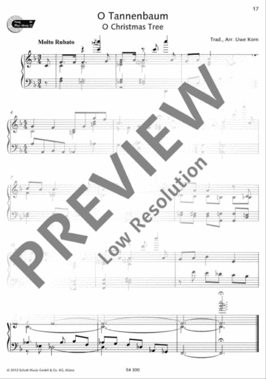 O Christmas Tree Piano Solo scores gallery preview page 2