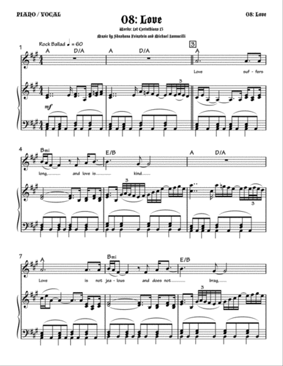 Love I Corinthians 13 Love I Corinthians 13 Small Ensemble scores gallery preview page 1