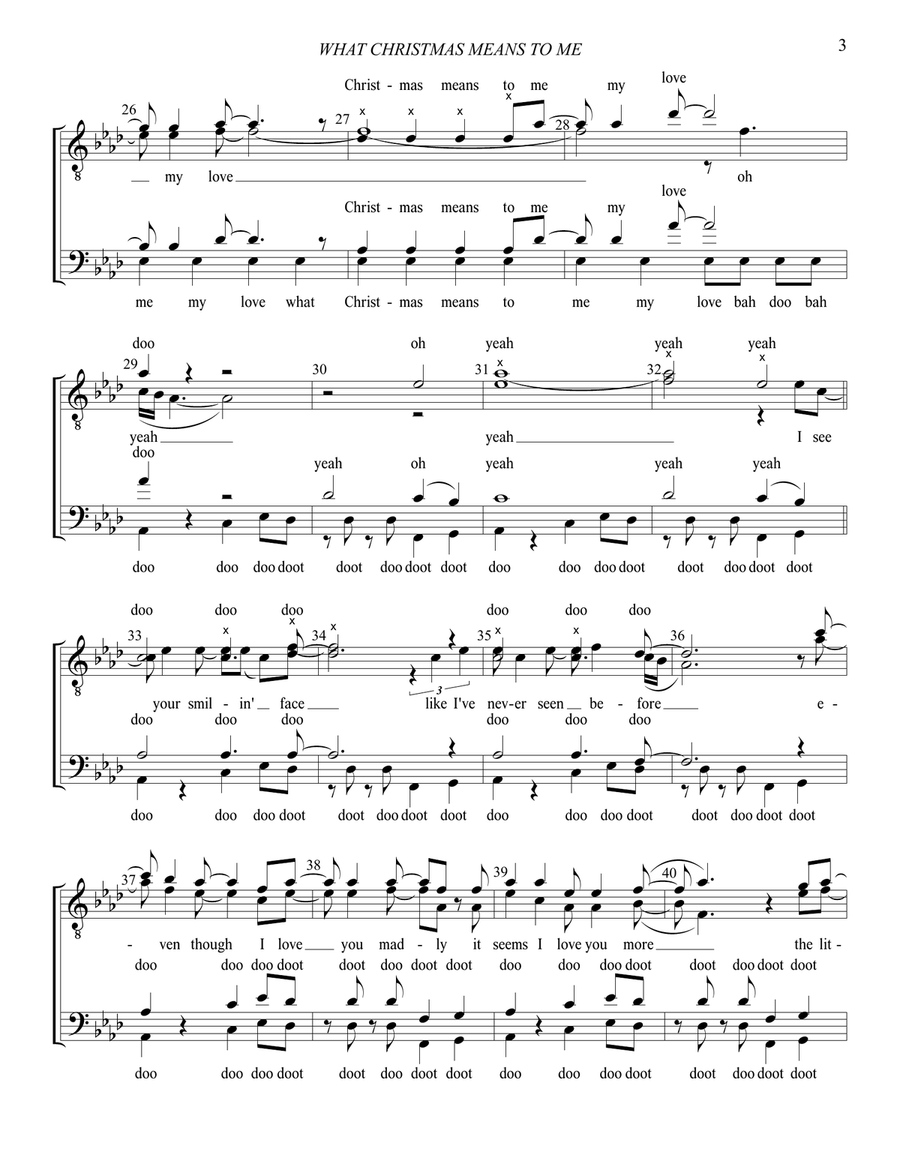 What Christmas Means To Me TTBB scores gallery preview page 4