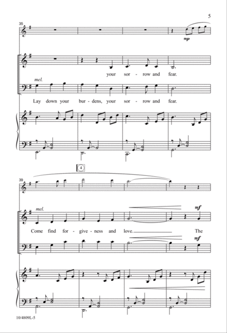 Come Find Forgiveness and Love 2-Part scores gallery preview page 5