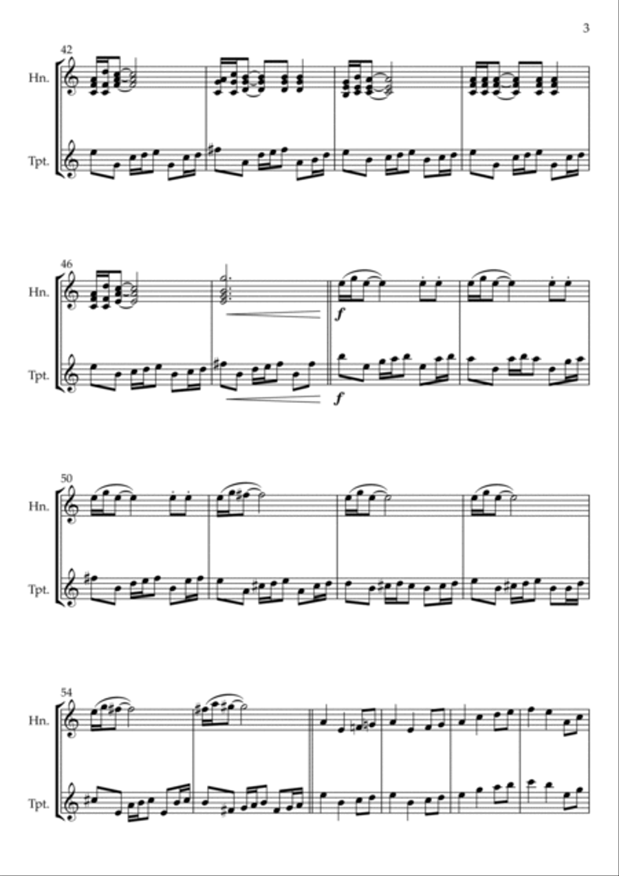 Mhysa Brass Duet scores gallery preview page 3