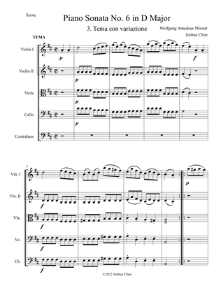 Piano Sonata No. 6 in D Major, Movement 3