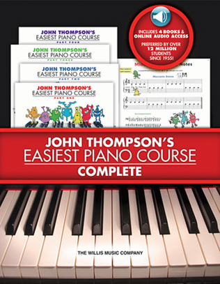 Book cover for John Thompson's Easiest Piano Course – Complete: Learn to Play the Easiest Way!