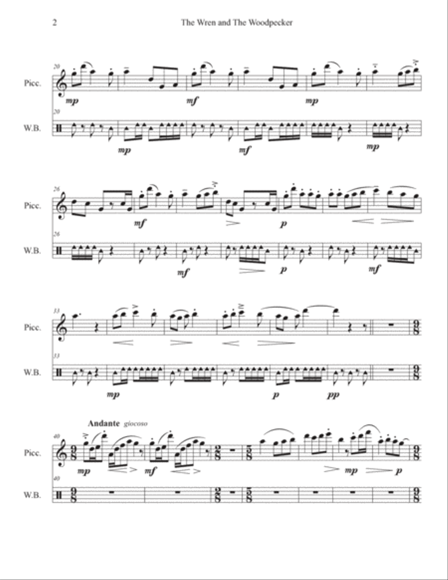The Wren and The Woodpecker Chamber Music scores gallery preview page 2