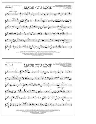 Book cover for Made You Look (arr. Jay Dawson) - Alto Sax 2