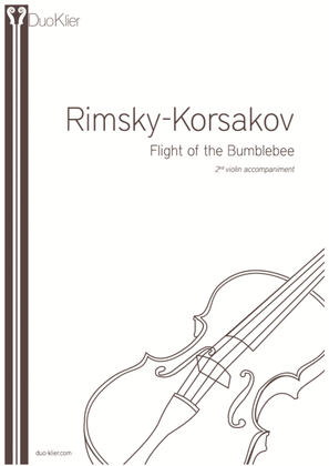 Book cover for Rimsky-Korsakov (arr. Heifetz) - The Flight of the Bumblebee, 2nd violin accompaniment