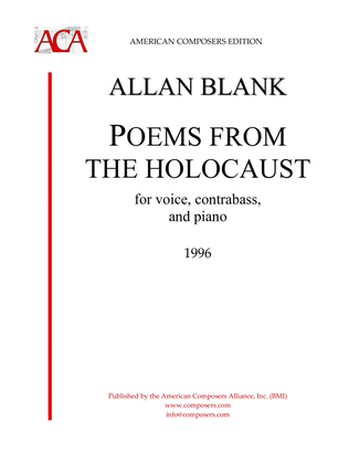 [Blank] Poems from the Holocaust
