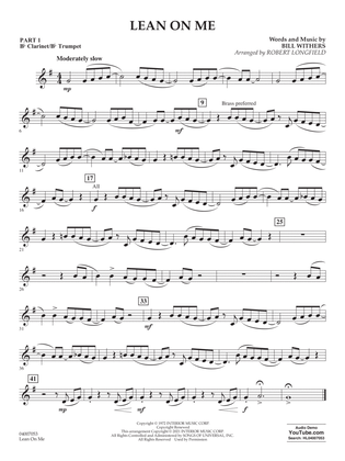 Lean on Me (arr. Robert Longfield) - Pt.1 - Bb Clarinet/Bb Trumpet
