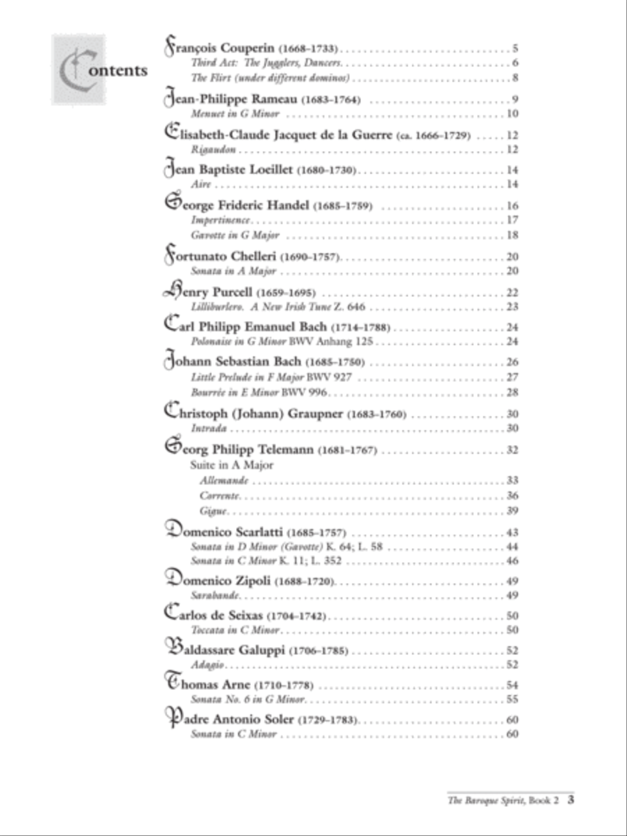 The Baroque Spirit (1600--1750), Book 2 Piano Solo scores gallery preview page 2