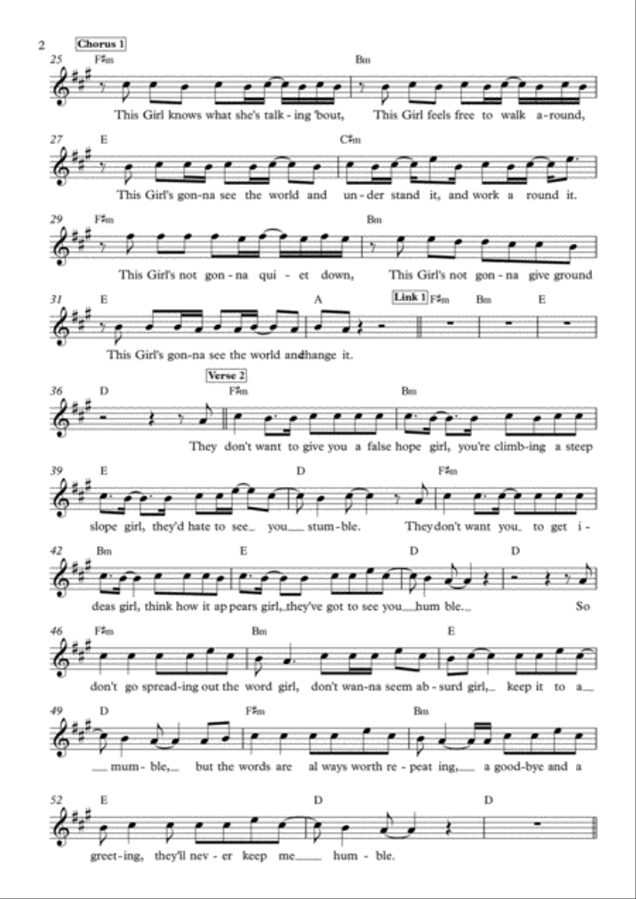 This Girl Guitar scores gallery preview page 2