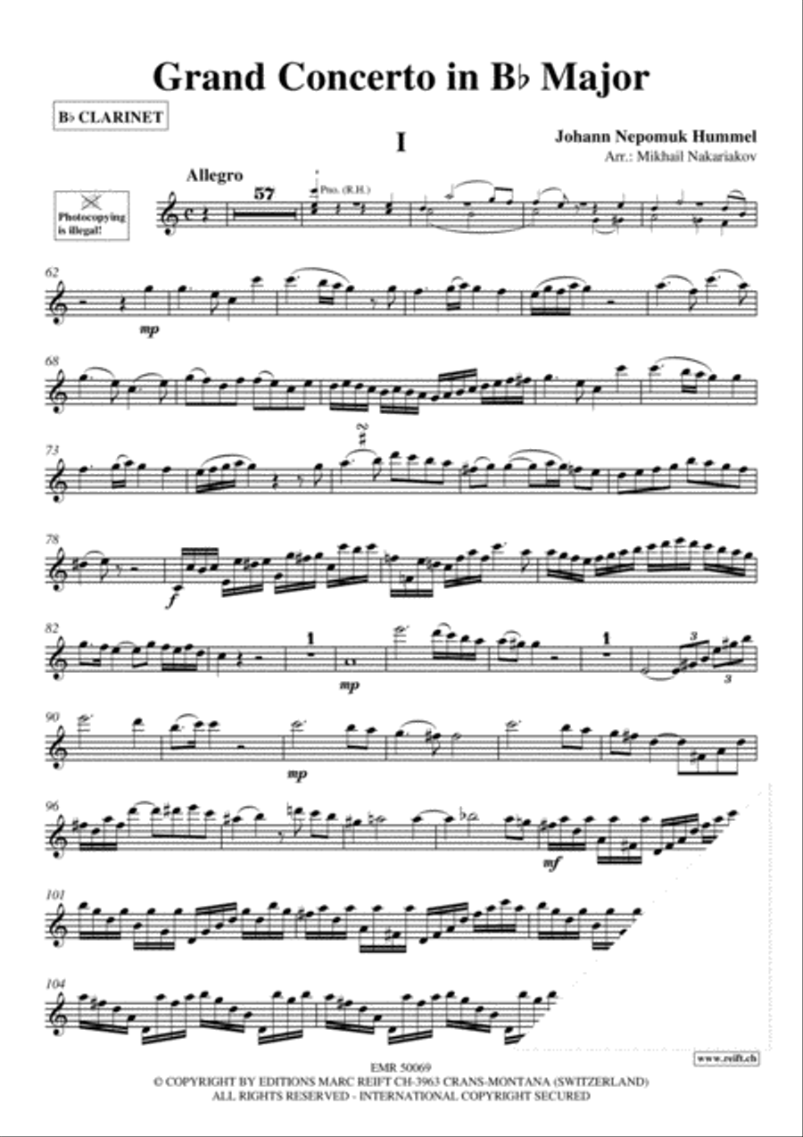 Grand Concerto Clarinet Solo scores gallery preview page 3