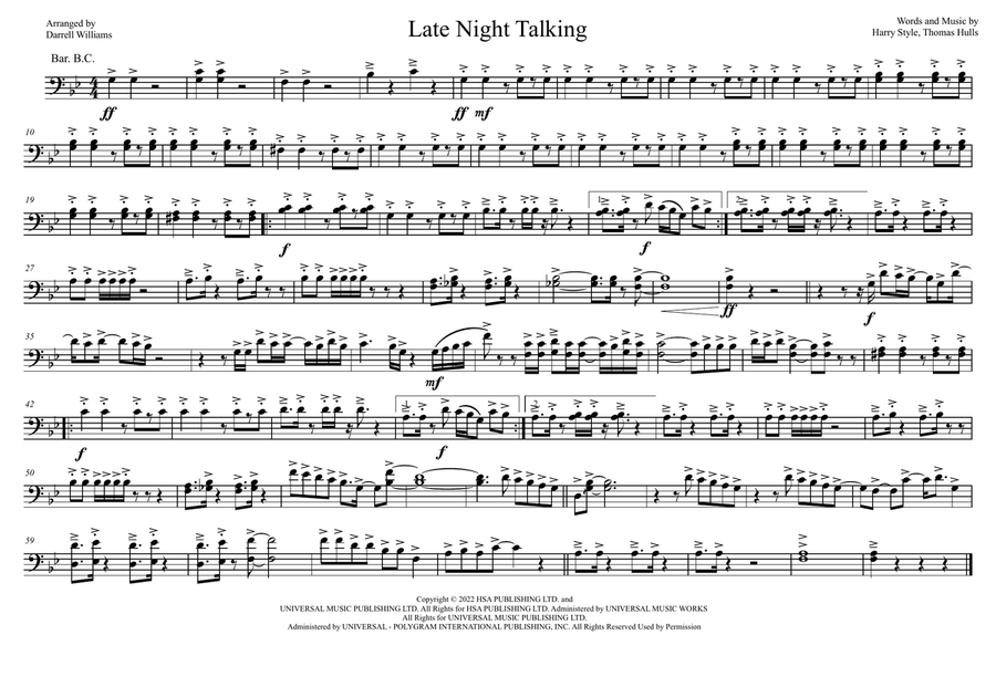 Late Night Talking Marching Band scores gallery preview page 3