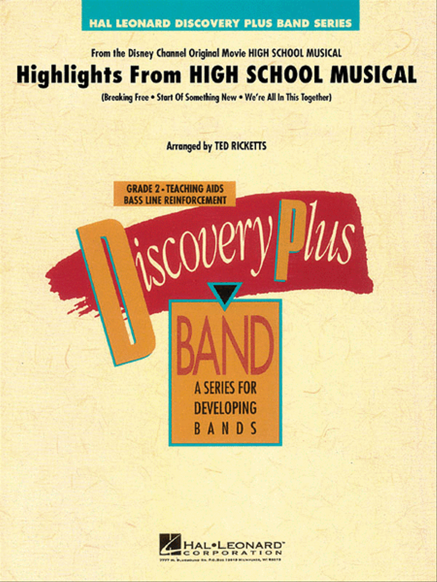 Highlights from “High School Musical” Concert Band scores gallery preview page 1