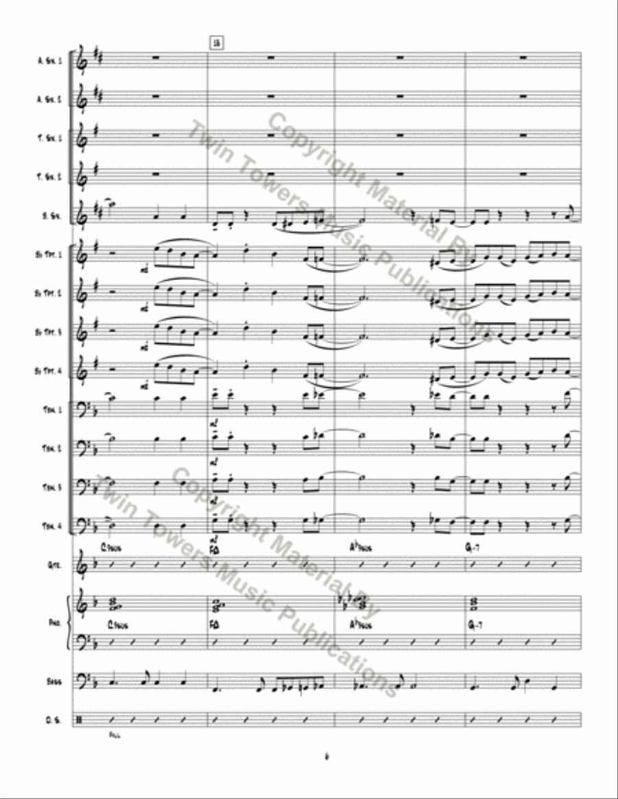 Man Ain't Said My Name Jazz Ensemble scores gallery preview page 7