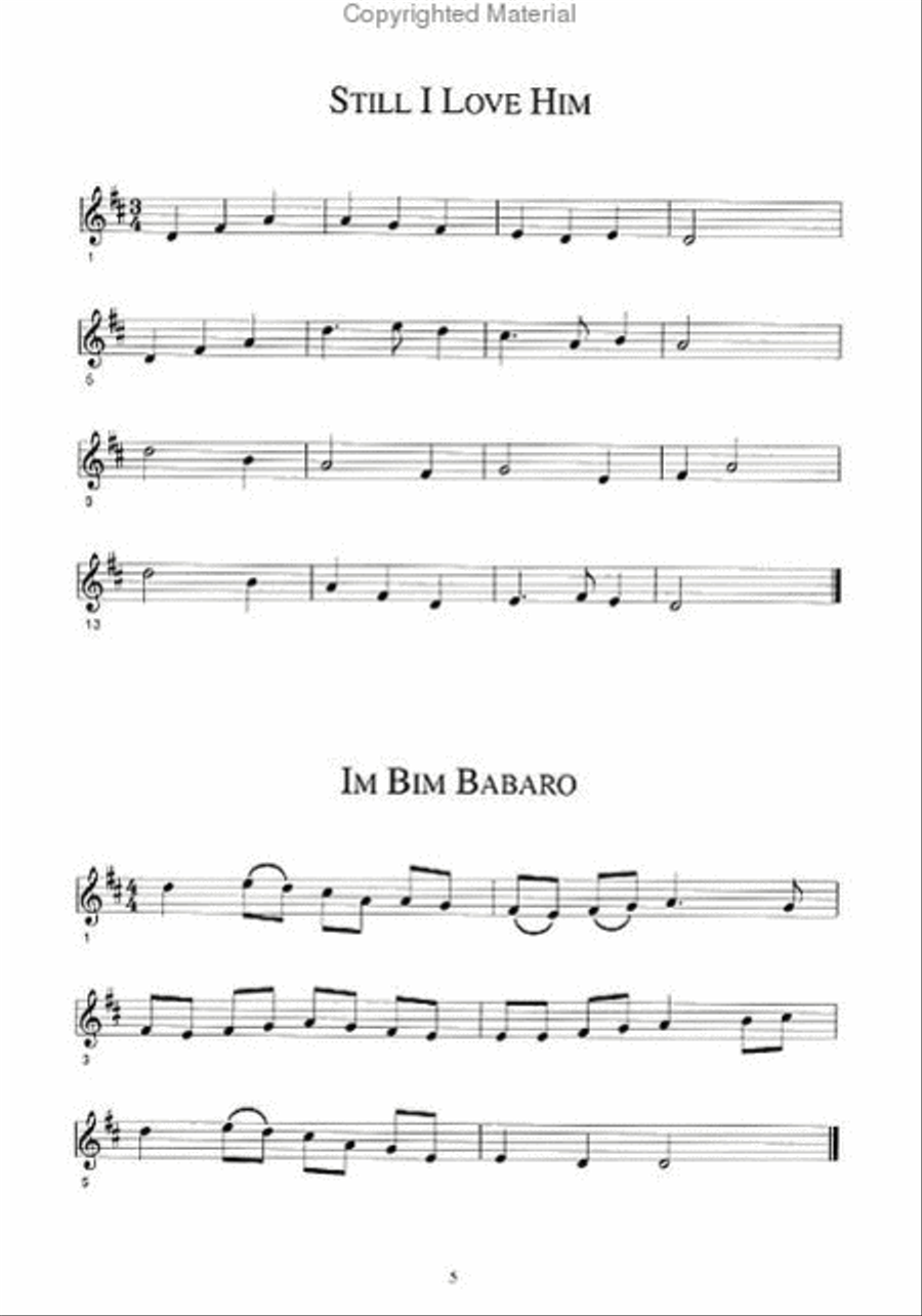 An Irish Whistle Tune Book Tin Whistle scores gallery preview page 2