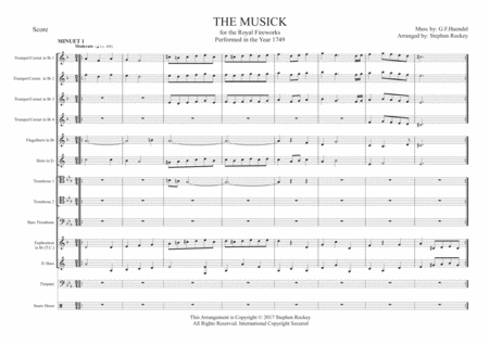 Musick for the Royal Fireworks: Minuet 1 and 2 image number null