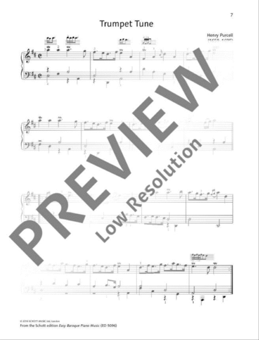 Relax with Baroque Piano Piano Solo scores gallery preview page 7