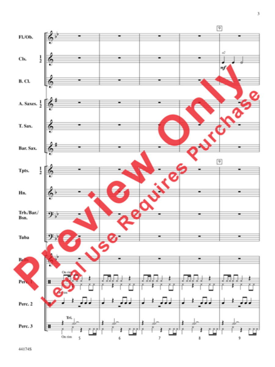 Rockin' Through the Snow Rockin' Through the Snow Concert Band scores gallery preview page 4