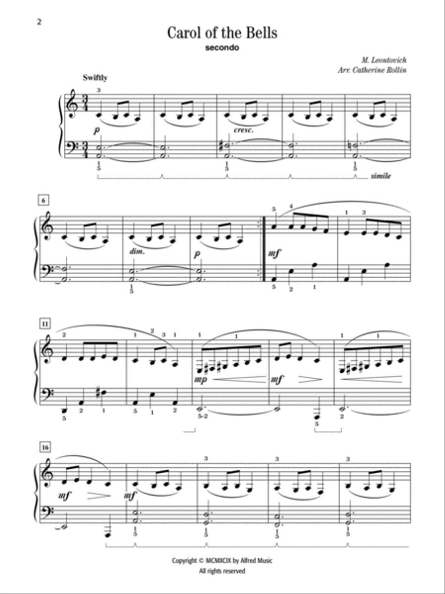 Carol of the Bells Carol of the Bells Small Ensemble scores gallery preview page 2