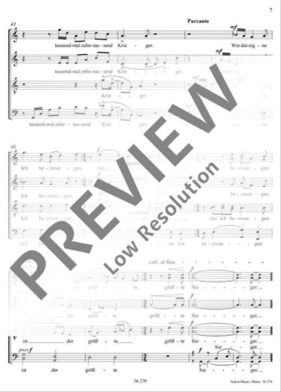 Die Zahl ist nichts Die Zahl ist nichts Mixed Choir scores gallery preview page 8