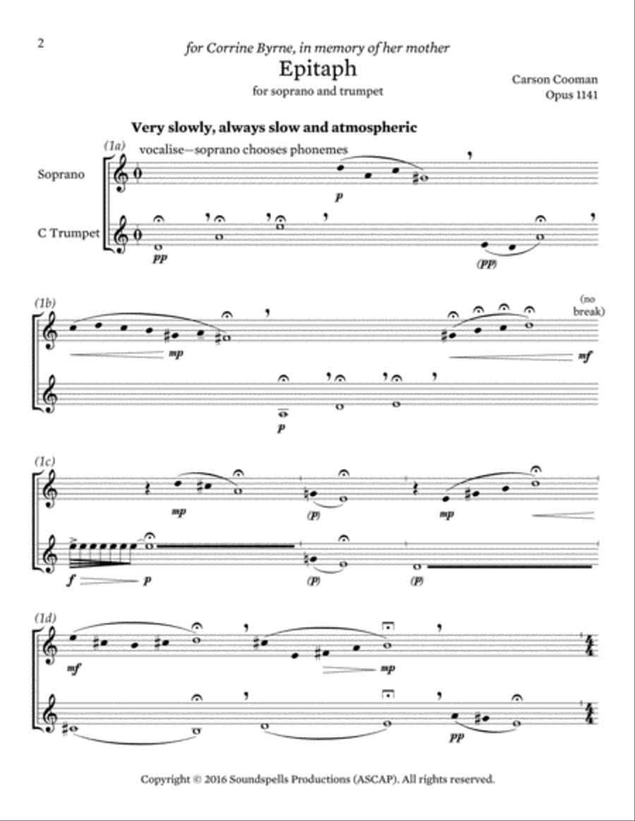 Epitaph High Voice scores gallery preview page 2