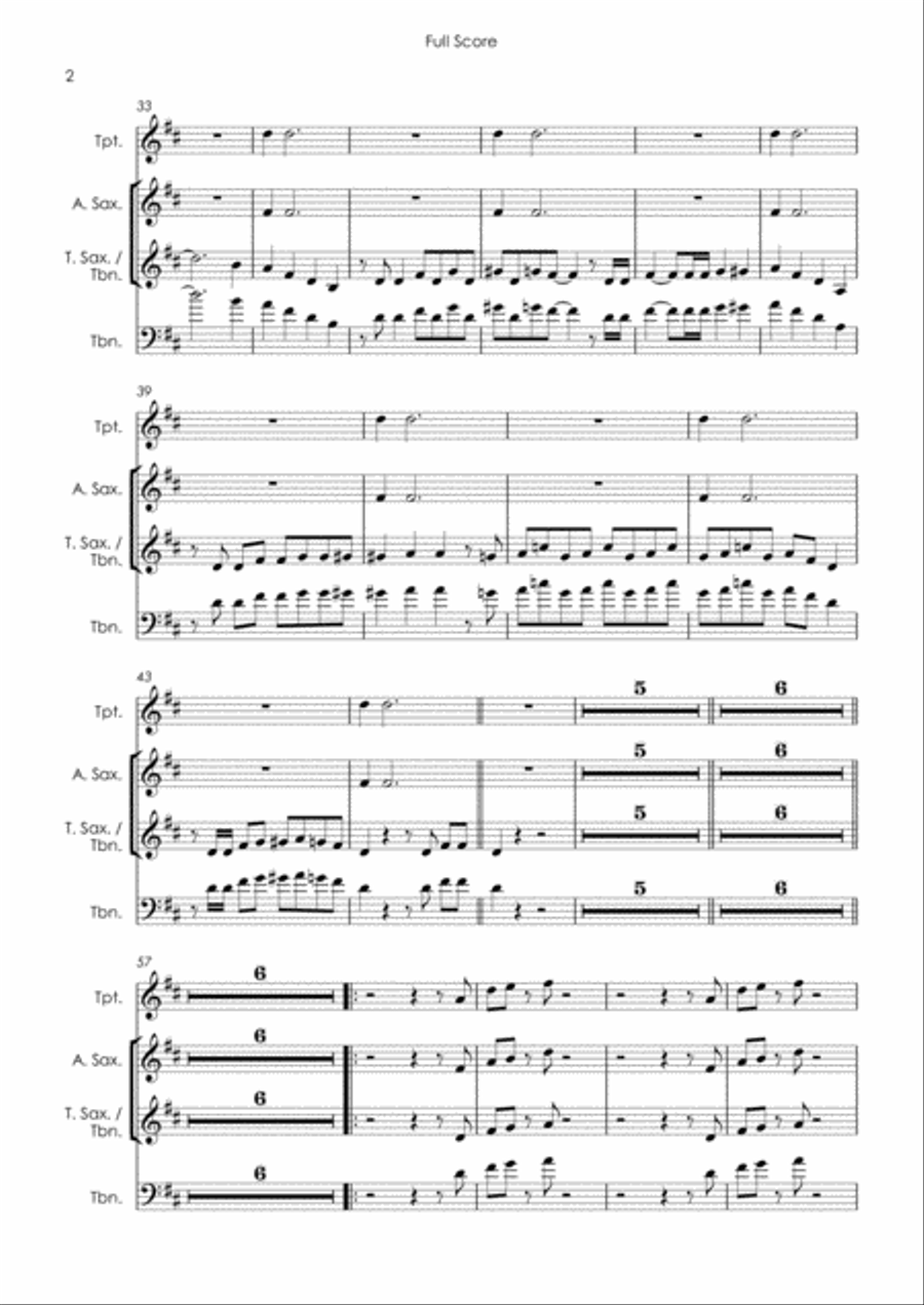 Land Of A Thousand Dances Tenor Saxophone scores gallery preview page 4