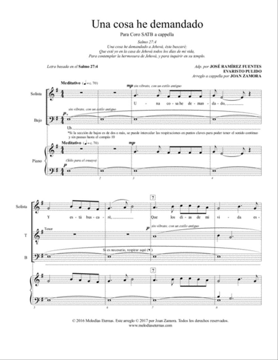 Una cosa he demandado Una cosa he demandado 4-Part scores gallery preview page 2