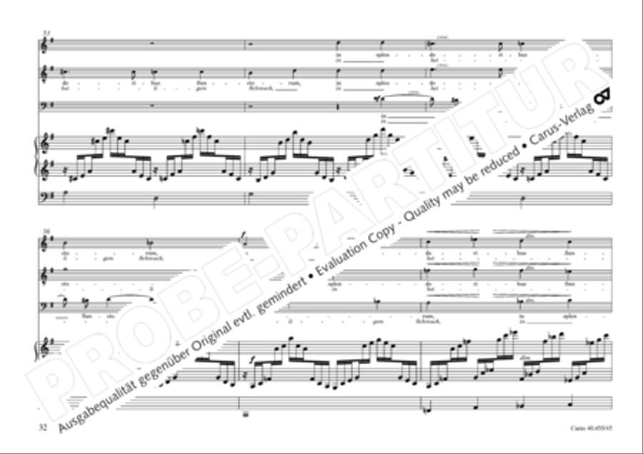 Oratorio de Noel (Weihnachtsoratorium) 4-Part scores gallery preview page 33