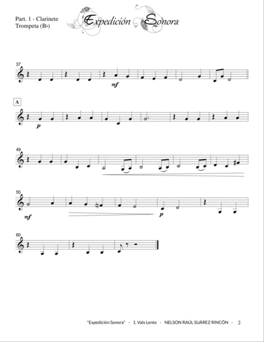 EXPEDICIÓN SONORA (parts - Flex Band) Concert Band scores gallery preview page 6