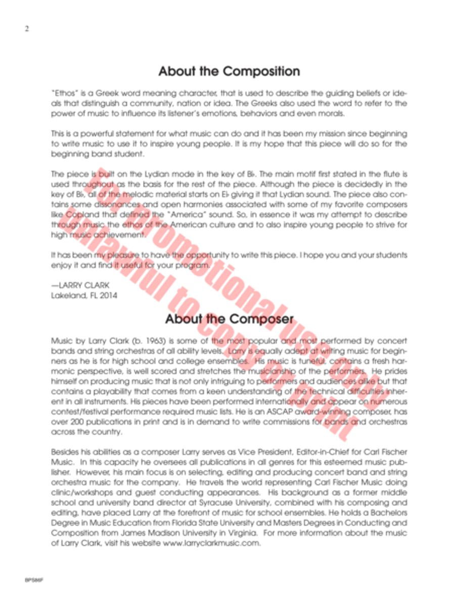 Ethos Concert Band scores gallery preview page 3