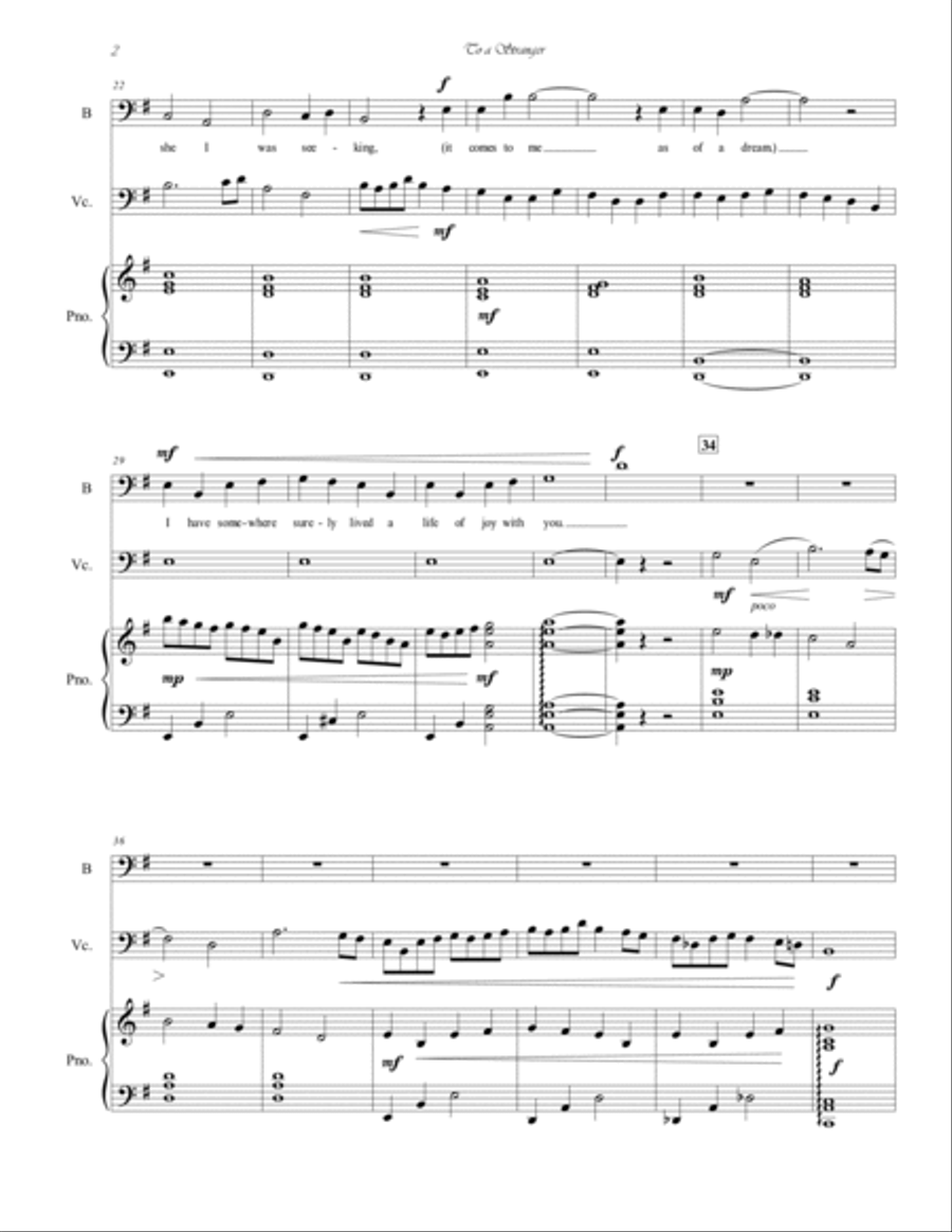 To A Stranger Voice scores gallery preview page 4