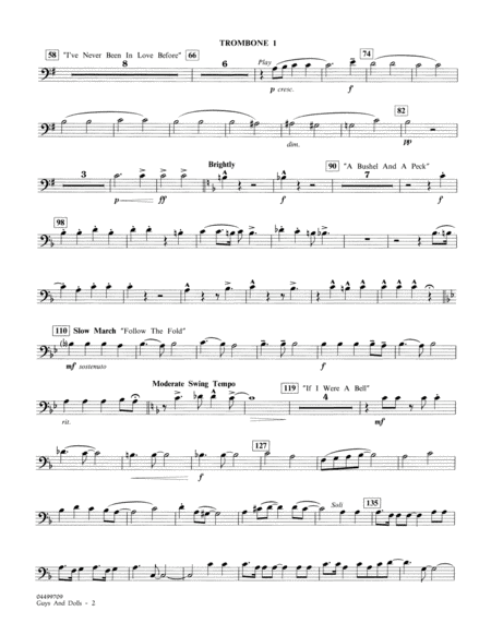 Music from Guys and Dolls (arr. Calvin Custer) - Bassoon 2