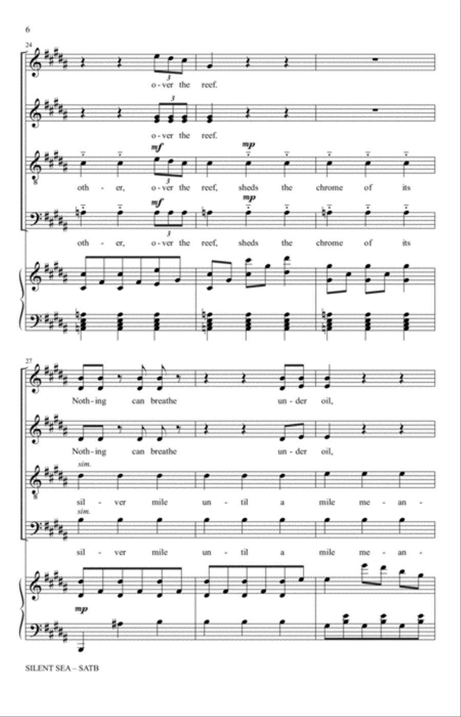 Silent Sea 4-Part scores gallery preview page 4