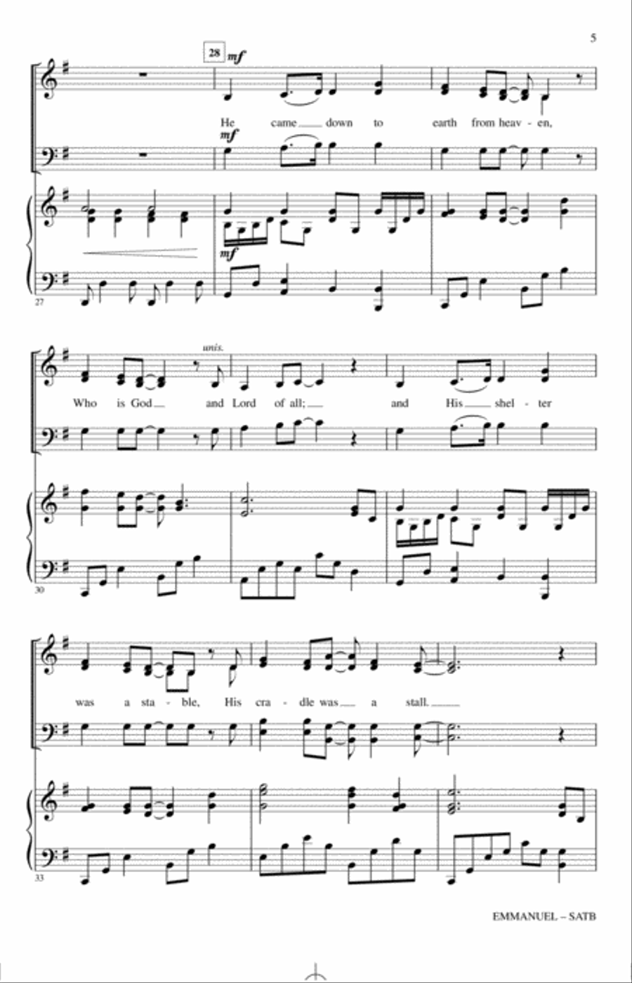 Emmanuel Emmanuel 4-Part scores gallery preview page 4