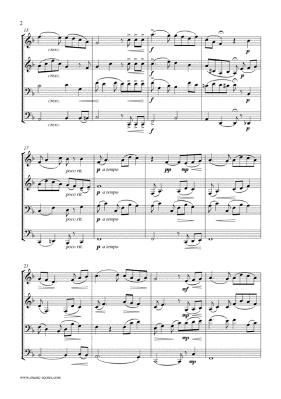 Londonderry Air - Trio for Instruments in C, Bb or Eb C Instrument scores gallery preview page 2