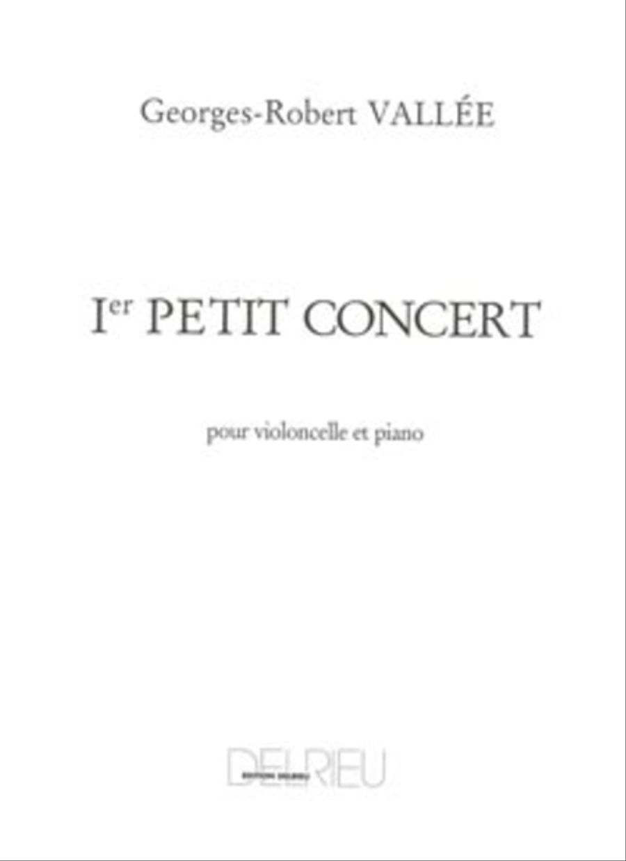 Petit concert No. 1 Piano Accompaniment scores gallery preview page 1