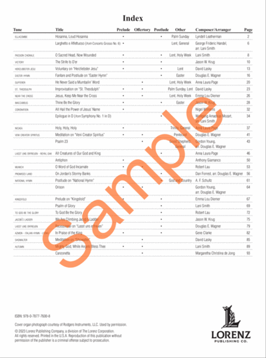 Easy Organ Library, Vol. 73 Organ Solo scores gallery preview page 2