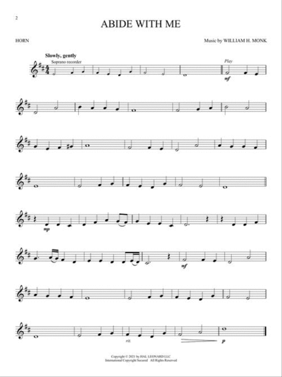 Peaceful Hymns for Horn Peaceful Hymns for Horn Horn scores gallery preview page 4
