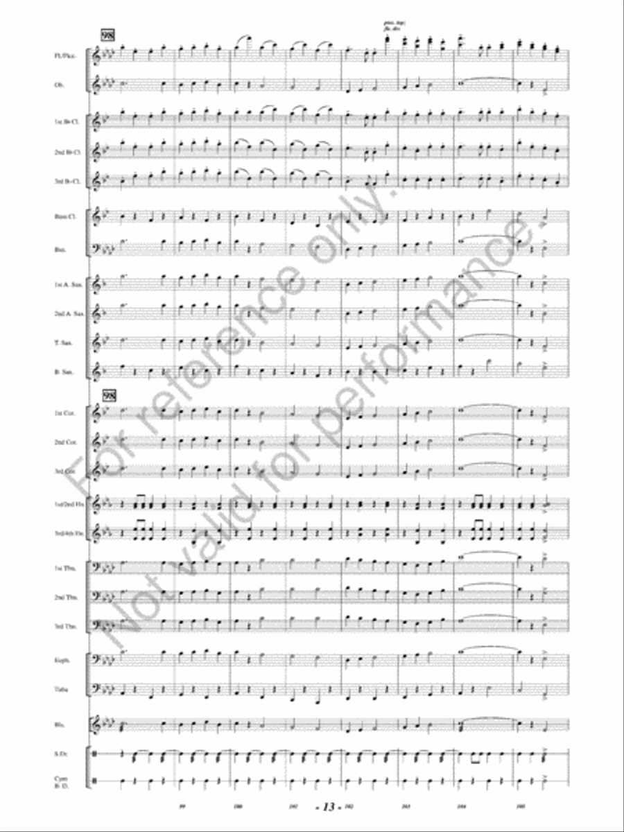 March Kings Concert Band scores gallery preview page 16