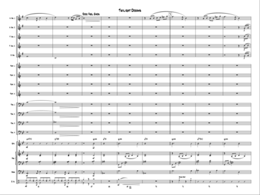 Twilight Dreams Twilight Dreams Jazz Ensemble scores gallery preview page 10
