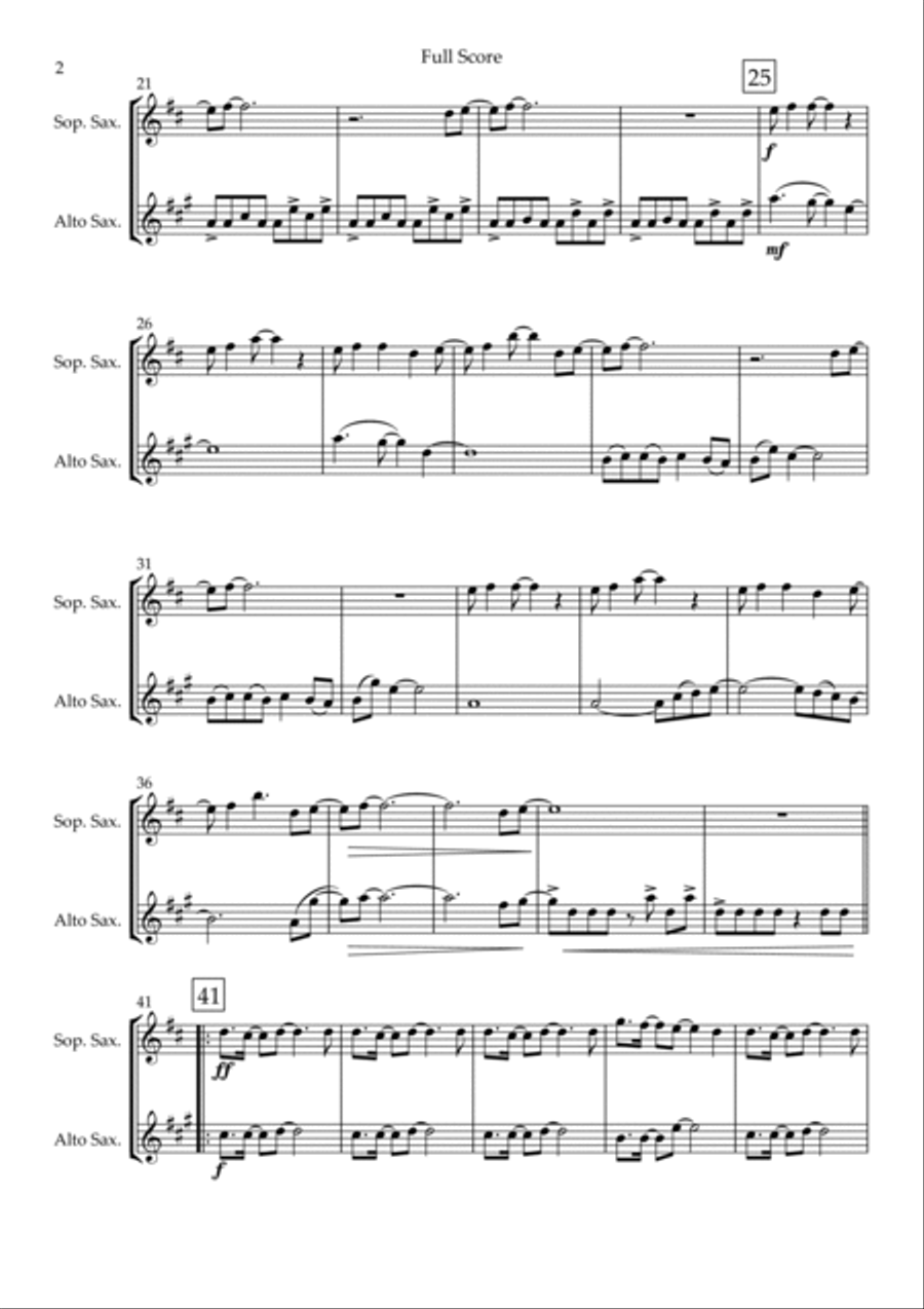 Without You Soprano Saxophone scores gallery preview page 2