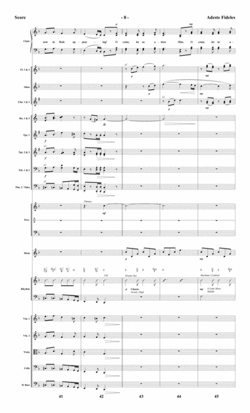 Adeste Fideles - Orchestral Score and Parts