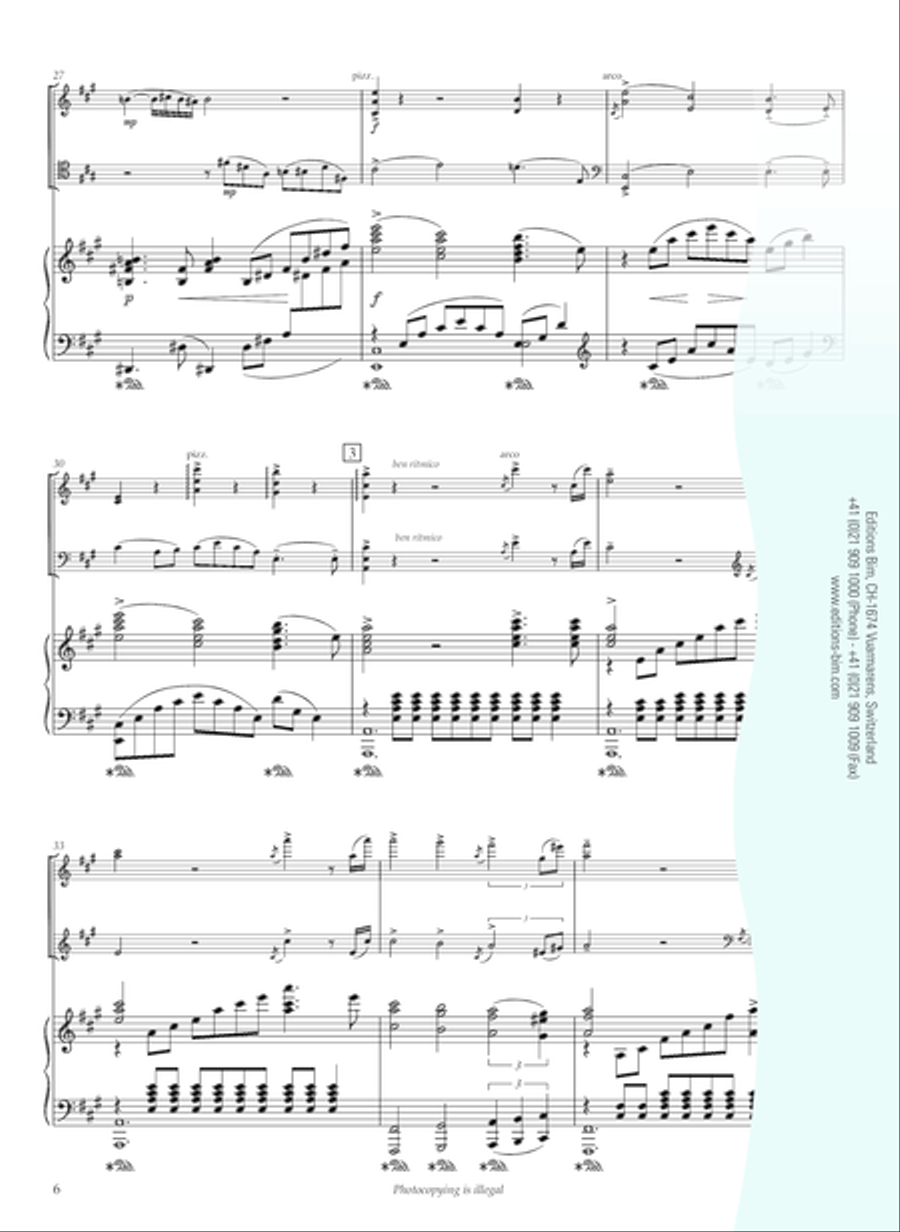 Trio d’Amour Piano Trio scores gallery preview page 7