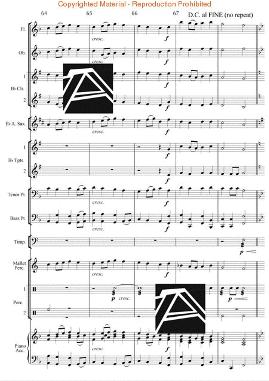 Jazz Suite No. 2 – Dance I Concert Band scores gallery preview page 15
