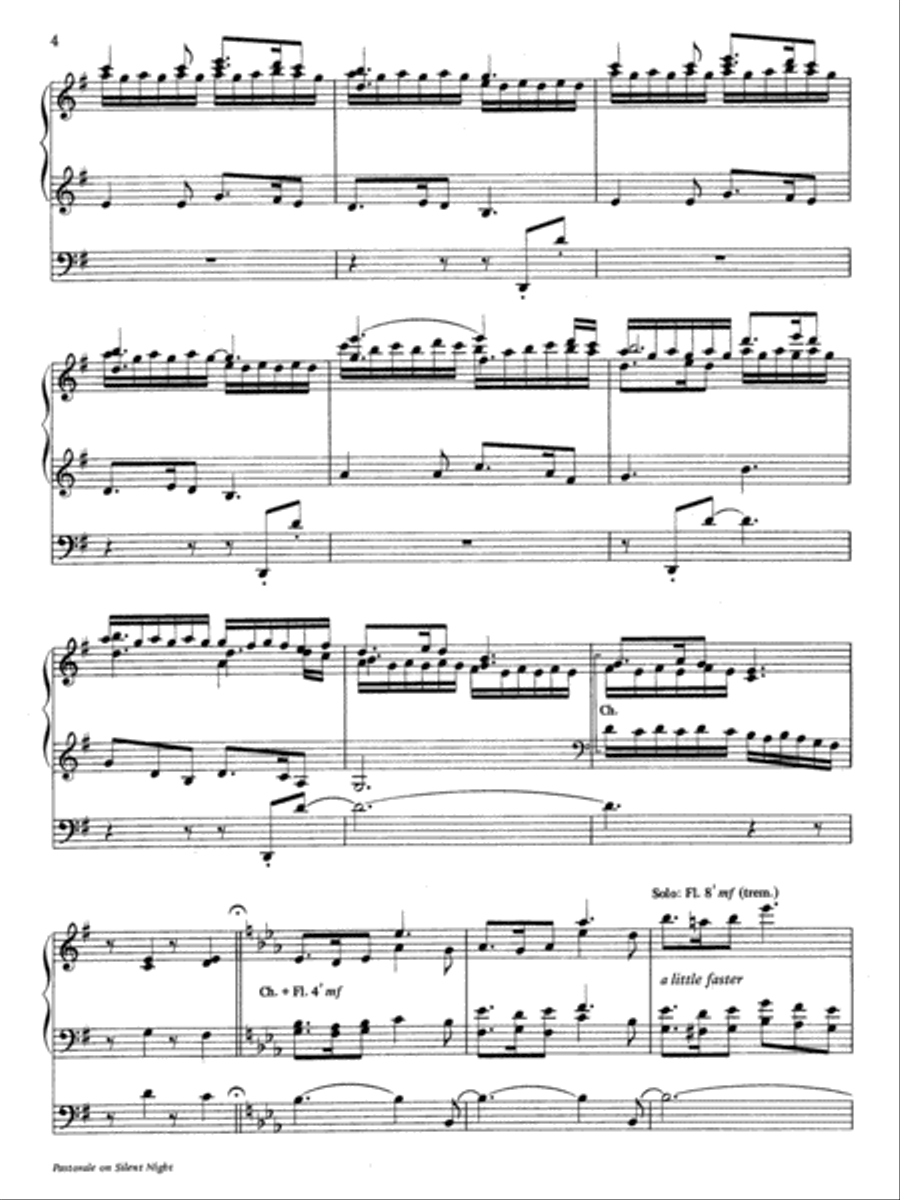 Pastorale on Silent Night Organ Solo scores gallery preview page 11