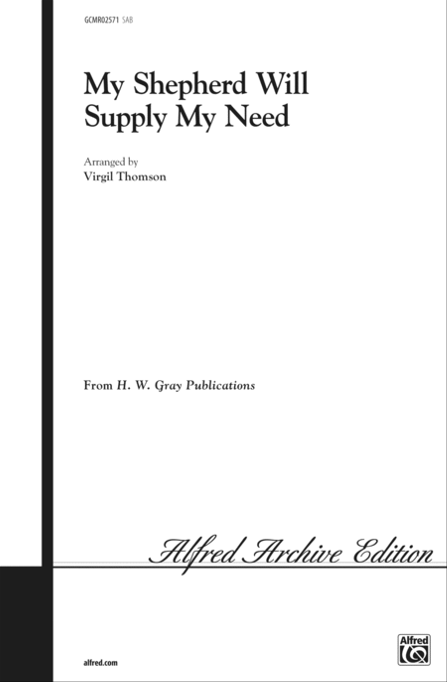 My Shepherd Will Supply My Need 3-Part scores gallery preview page 1