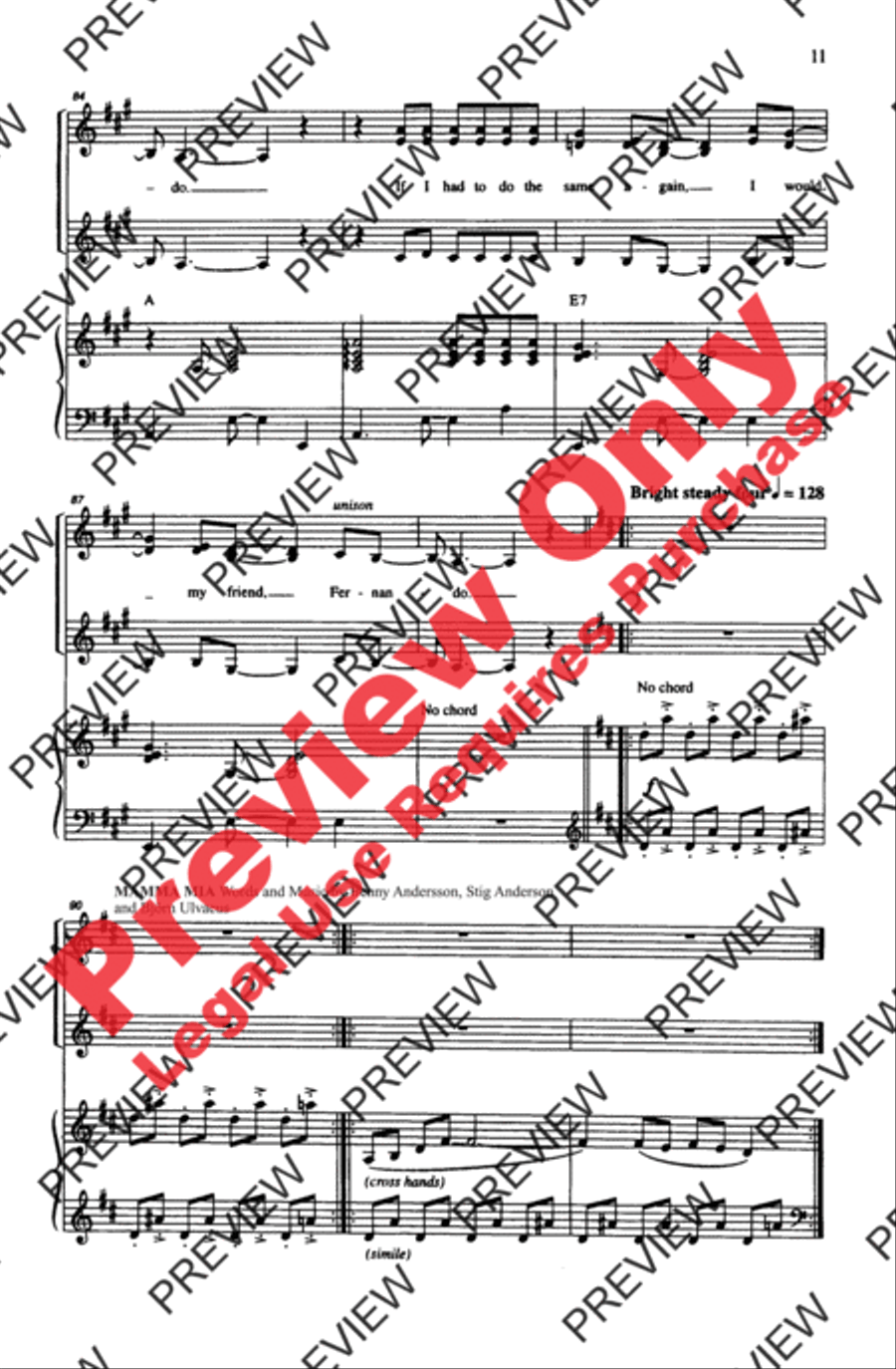 ABBA Forever! ABBA Forever! Women's Choir scores gallery preview page 11
