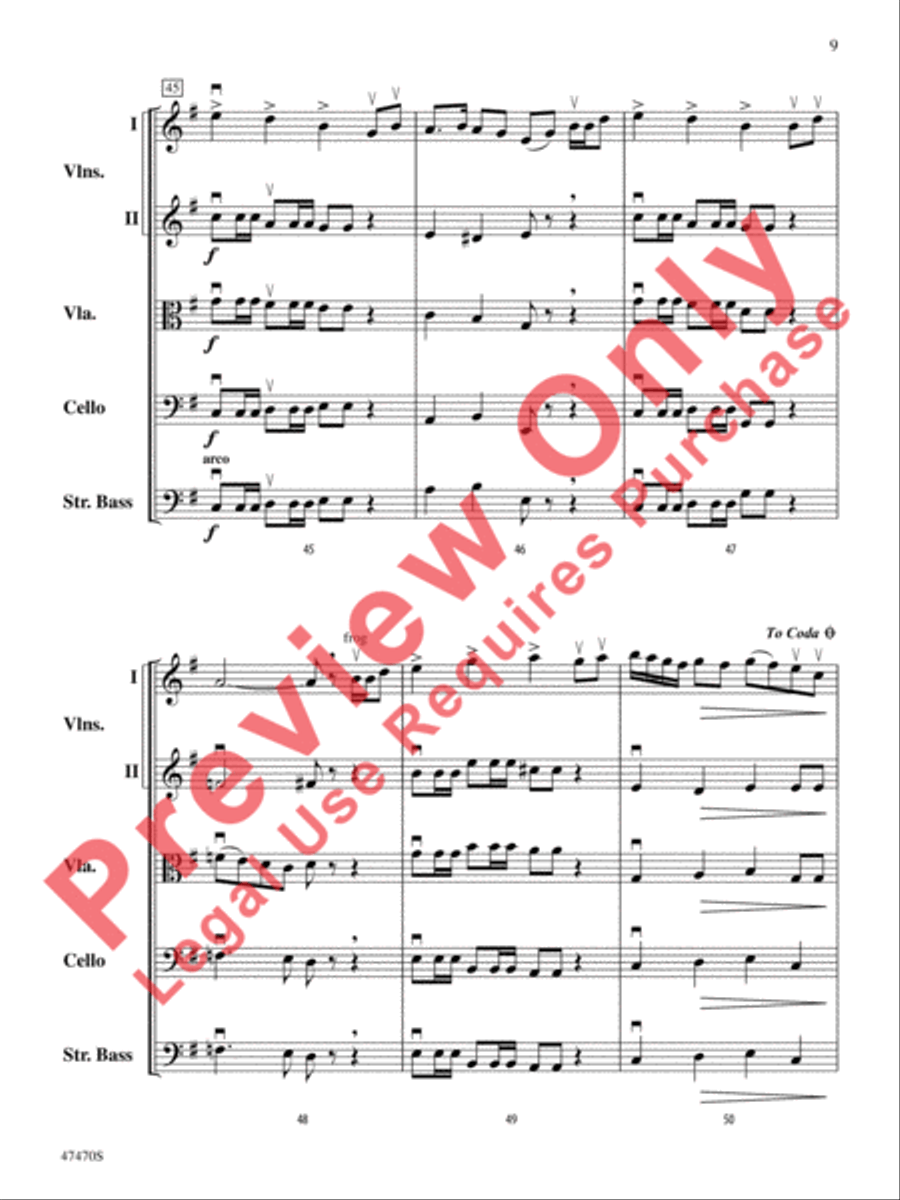 Legend of the Ghost Stallion String Orchestra scores gallery preview page 10