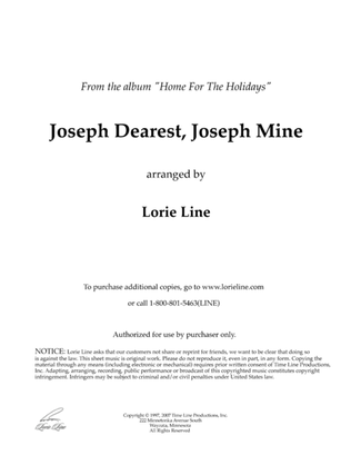 Joseph Dearest, Joseph Mine (from Home For The Holidays)