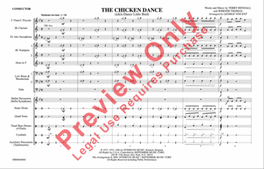 The Chicken Dance The Chicken Dance Marching Band scores gallery preview page 2